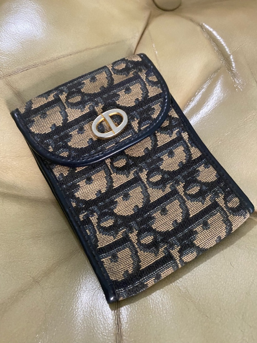 Vintage Dior Accessory Trotter Logo Authentic Wallet? Notepad?